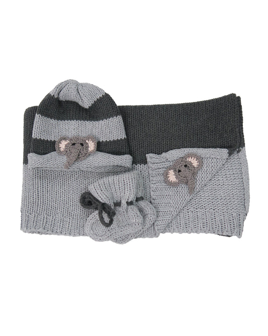 Newborn Three Piece Knit Set: Poppy the Elephant