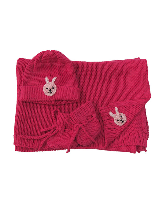 Newborn Three Piece Knit Set: Reeva the Bunny